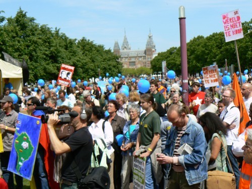 Demo op museumplein