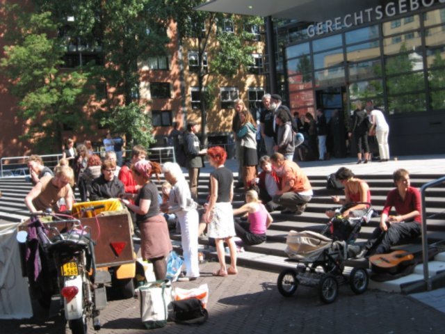 outside the courthouse