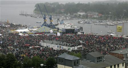 Eindmanifestatie aan de haven