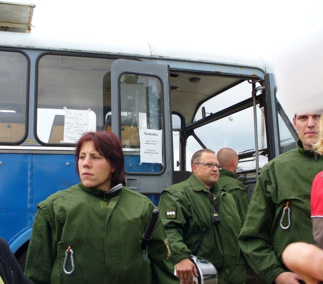 Politie heeft de bus omsingeld