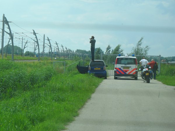 Wie niet lang is moet smart zijn. Geslepen fotograaf in actie