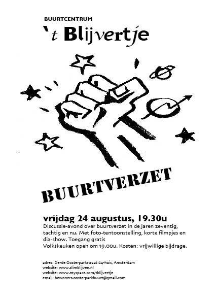 flyer buurtverzet