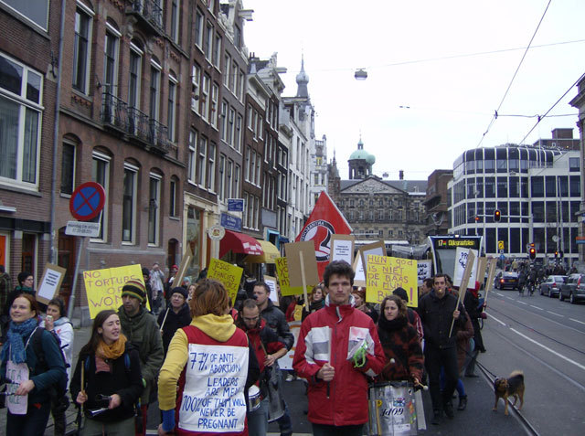 pro choice demo onderweg