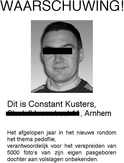 de gewraakte flyer