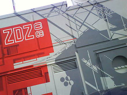 Horsemove Project Space exterior by Zedz and EHGZ Graphic Surgery at Post CS