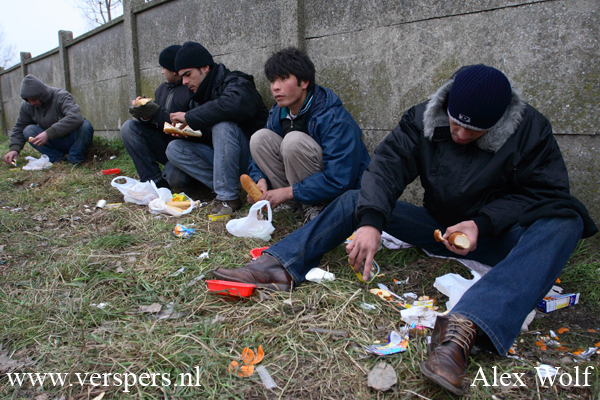 vluchtelingen in Calais