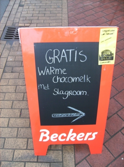 Warme chocolademelk