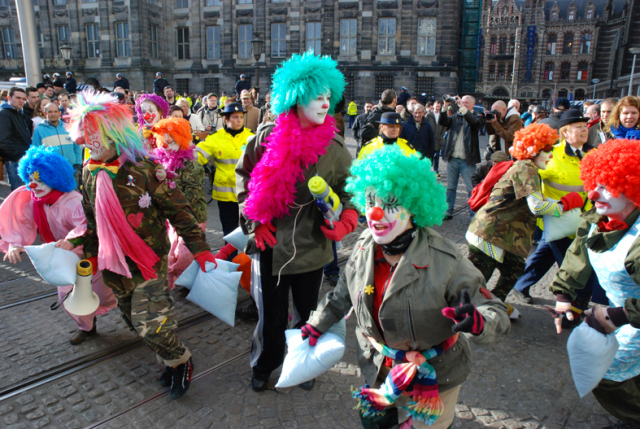 clowns in actie