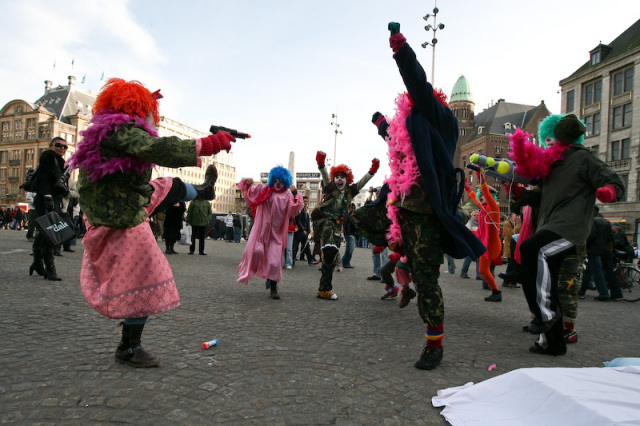 Clown Army getting ready for war