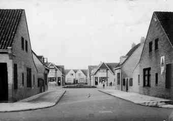 Klimopstraat vanaf het Ondiep, 90 jaar geleden