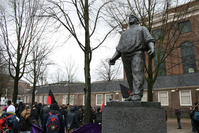 het verzamel punt bij de dokwerker