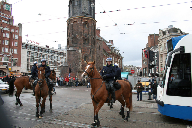 ze werden opeens heel erg in paniek dat wij de kalverstraat in zouden gaan.