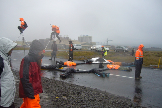 Saving Iceland Blockades Century Aluminum Smelter and Elkem Steel Factory