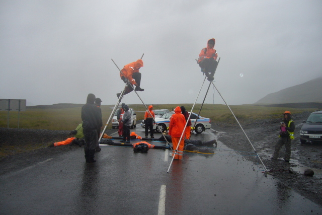 Saving Iceland Blockades Century Aluminum Smelter and Elkem Steel Factory