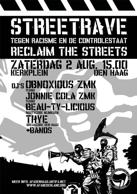 de poster van de streetrave