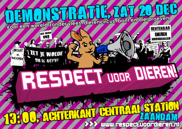 De poster van de demonstratie