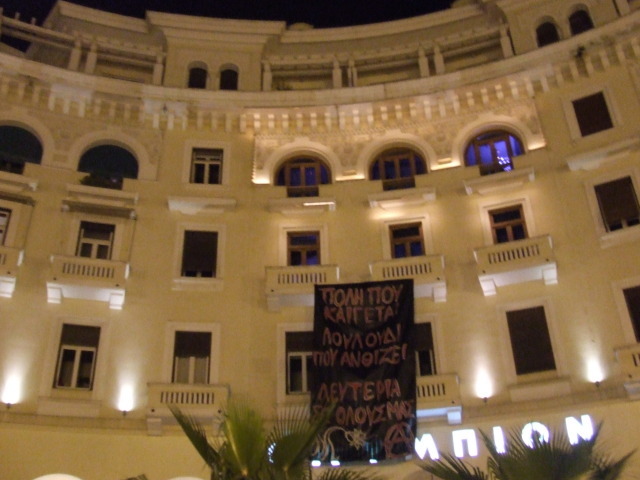 Spandoek:''flowers can grow from a burned city, freedom for all''