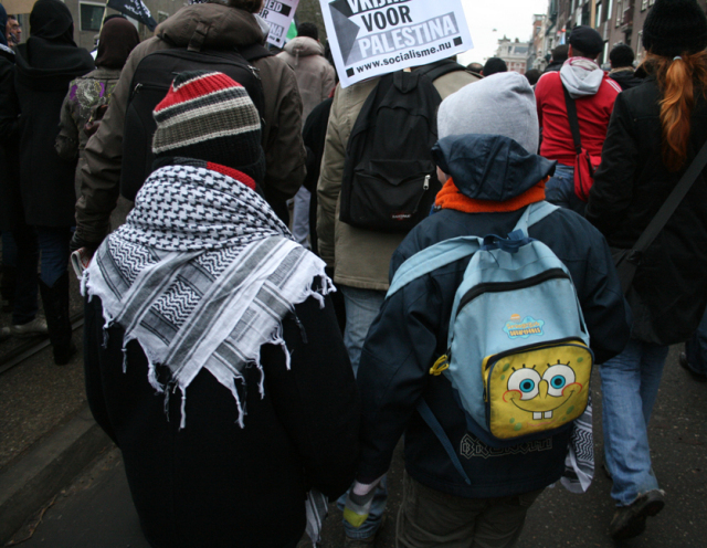 jonge demonstranten