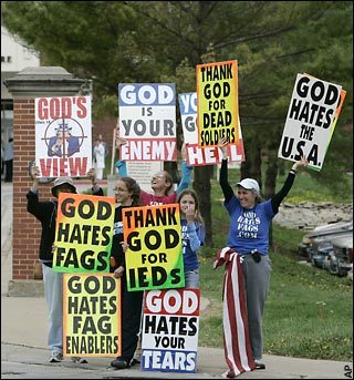 De soort haat waar Westboro Baptist Church patent op hebt.