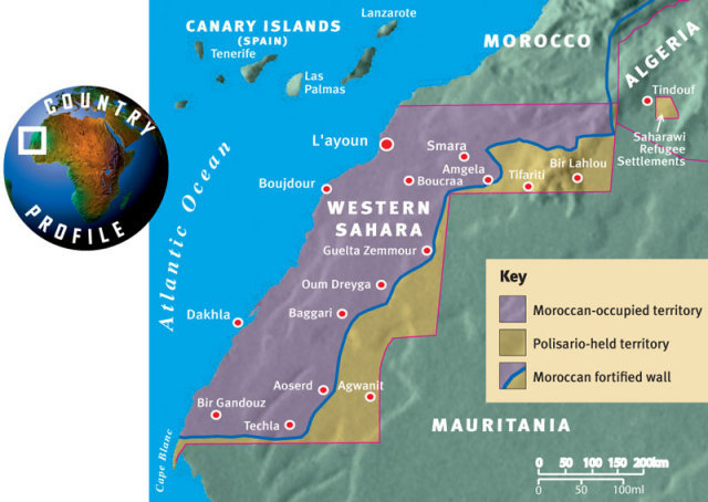 De gekoloniseerde Westelijke Sahara anno 2009