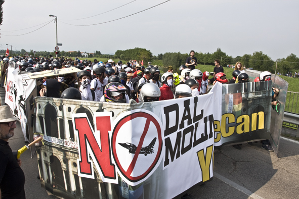 Demonstratie in Vicenza