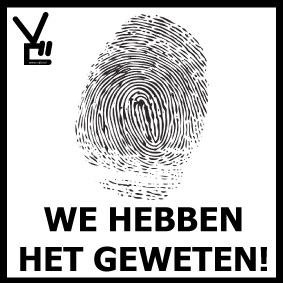 sticker we hebben het geweten