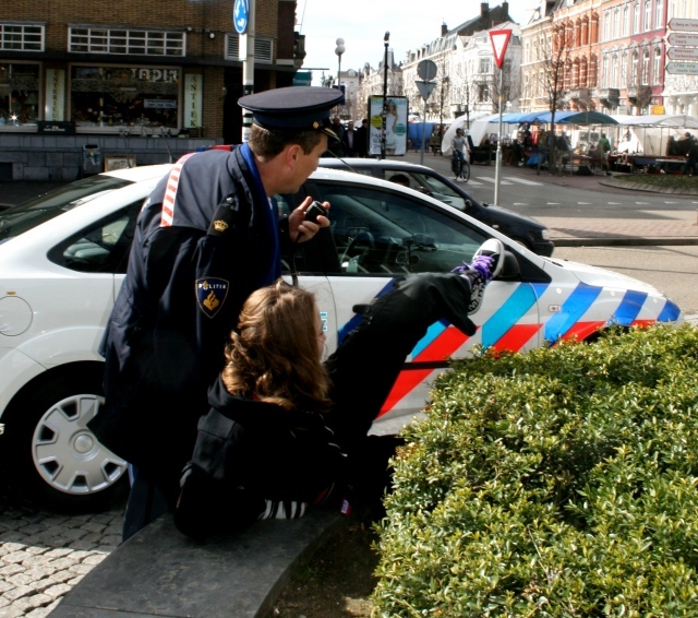 comfortabel op het bankje :-)