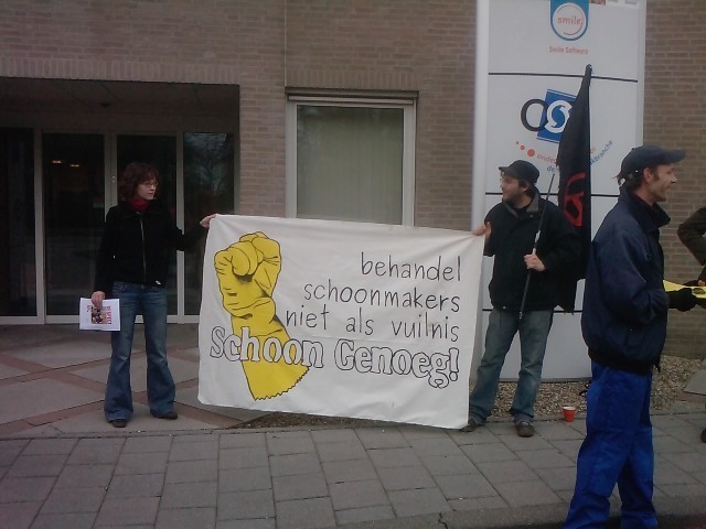 picketline in den bosch