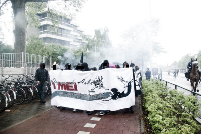 The march, right before the tunnel