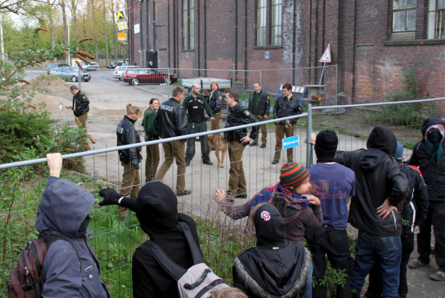 police fence