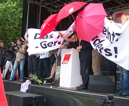 sprekere van de SPD probeert helder over te komen