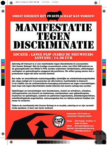 Flyer manifestatie Friesland