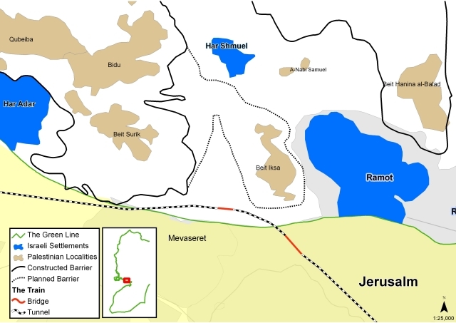 Spoortraject loopt over land Palestijnse dorpen