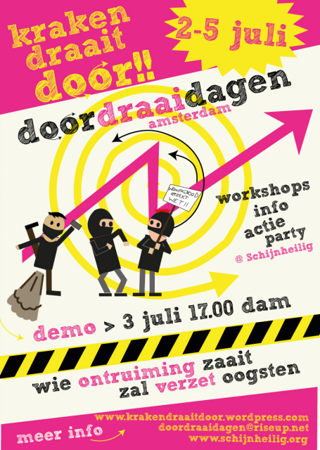 doordraaidagen 2-5 juli 