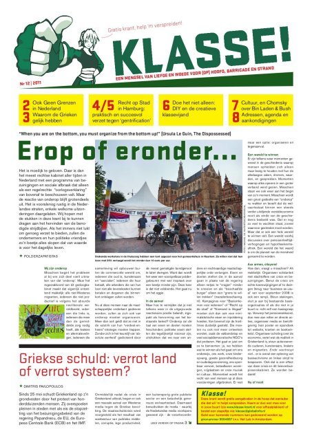 de voorpagina