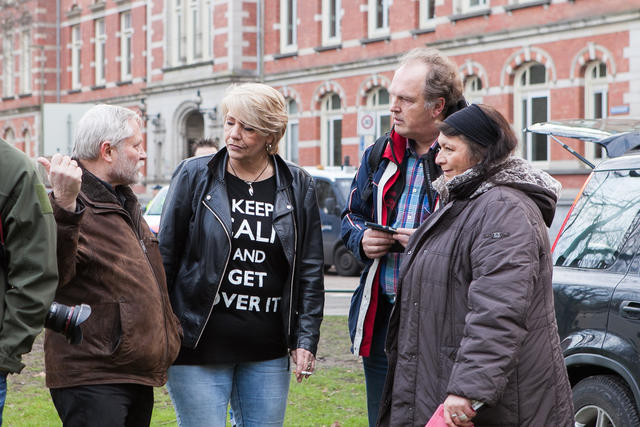 Pegida, Astrid Bello, Andre van Delft, Tanja Wagensveld, Utrecht, Moreelsepark, 