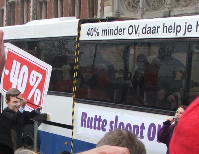 40% van het OV gaat weg met dit kabinet