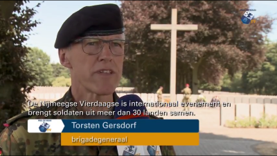 Gersdorf tijdens ene interview op Ysselsteyn