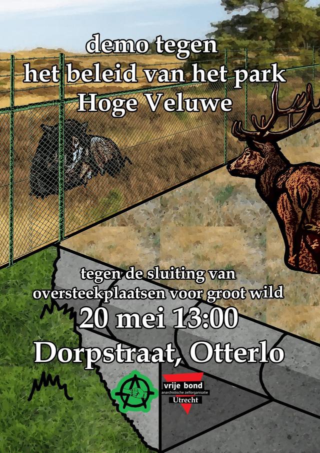 20 mei: Demo tegen beleid Hoge Veluwe