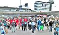 Red Rebels in het rood, van Extinction Rebellion... foto A. Graaff